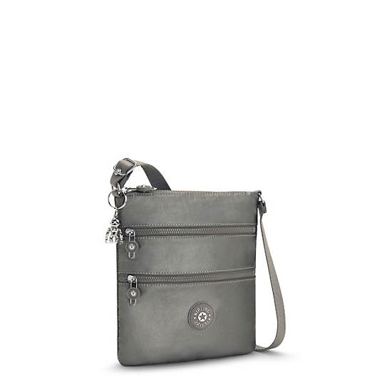 Kipling Keiko Metallic Crossbody Mini Väska Grå | SE 1883DF